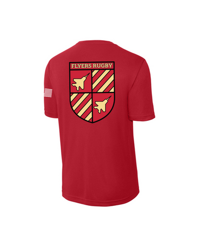 6 Flyers Rugby Performance Short Sleeve Shield Tee