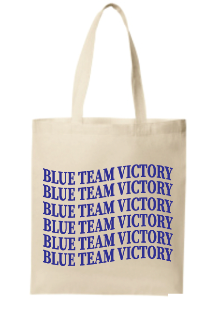 SSHS Red and Blue Tote Bag Blue Team