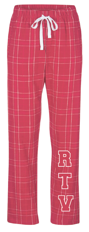 SSHS Red and Blue Plaid Pajama Pants Red Team