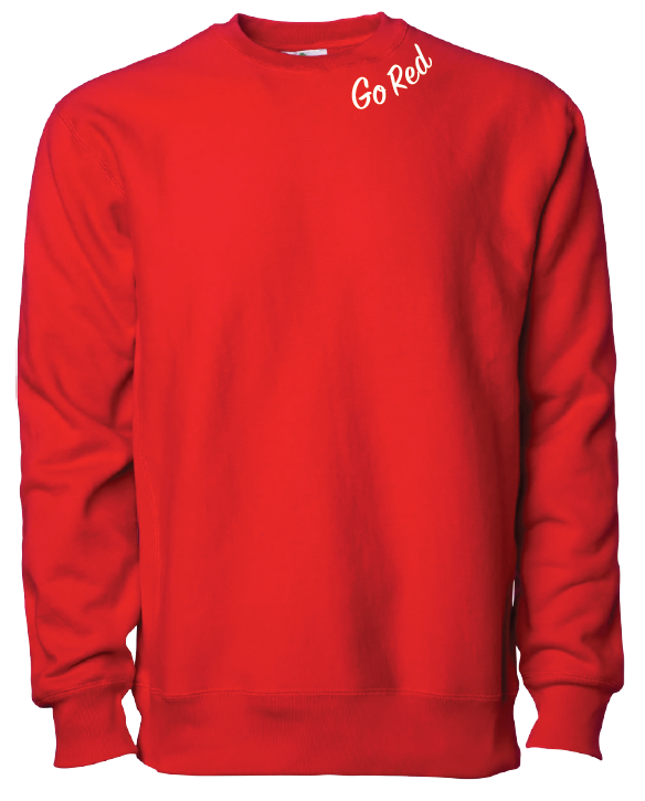 SSHS Red and Blue Go Red Crewneck Sweatshirt