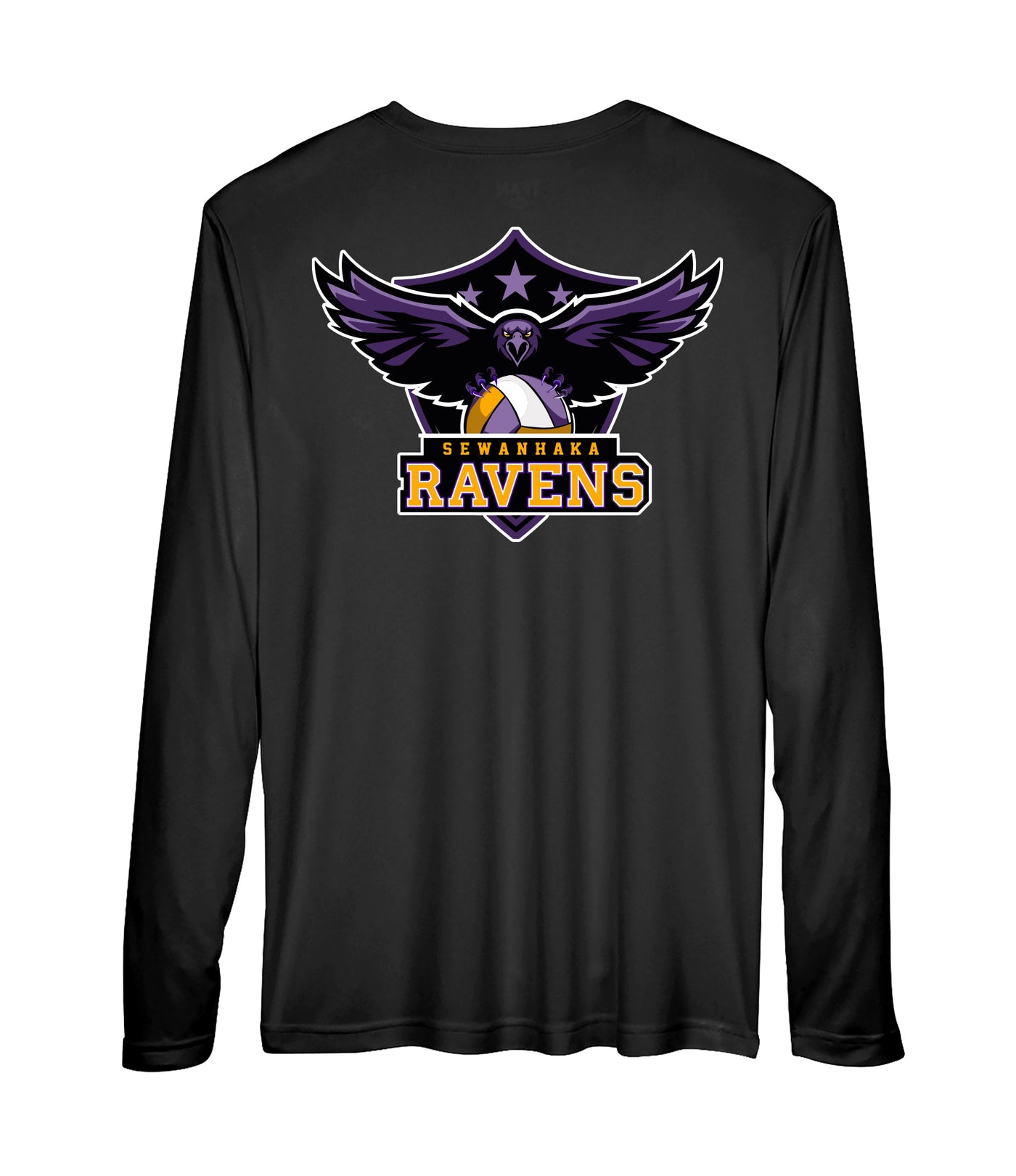 Sewanhaka Ravens Volleyball Performance Long-sleeve T-shirt