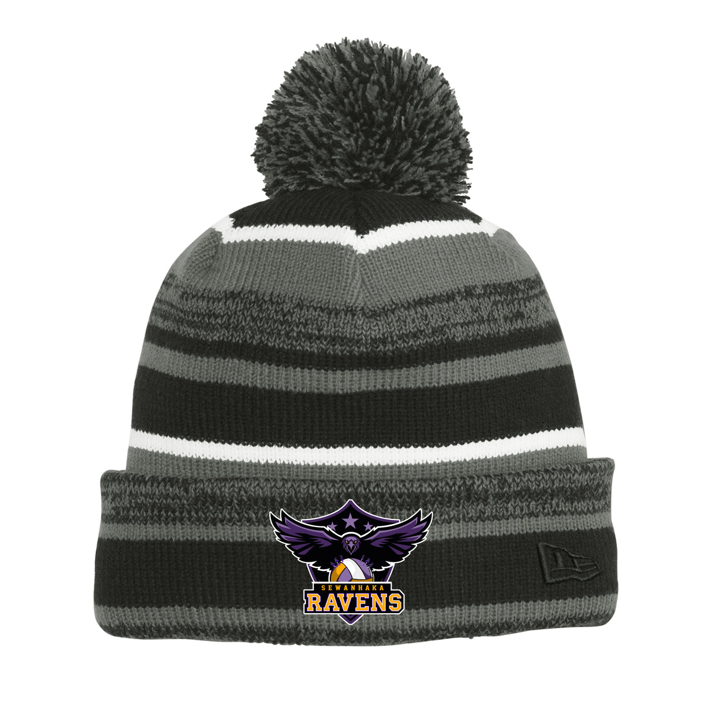 Sewanhaka Ravens Volleyball Pom Pom Hat