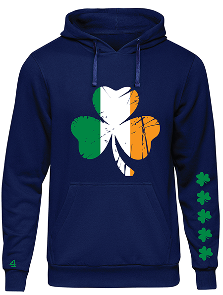 Buoy 4 Lucky Shamrock Sleeve Hoodie
