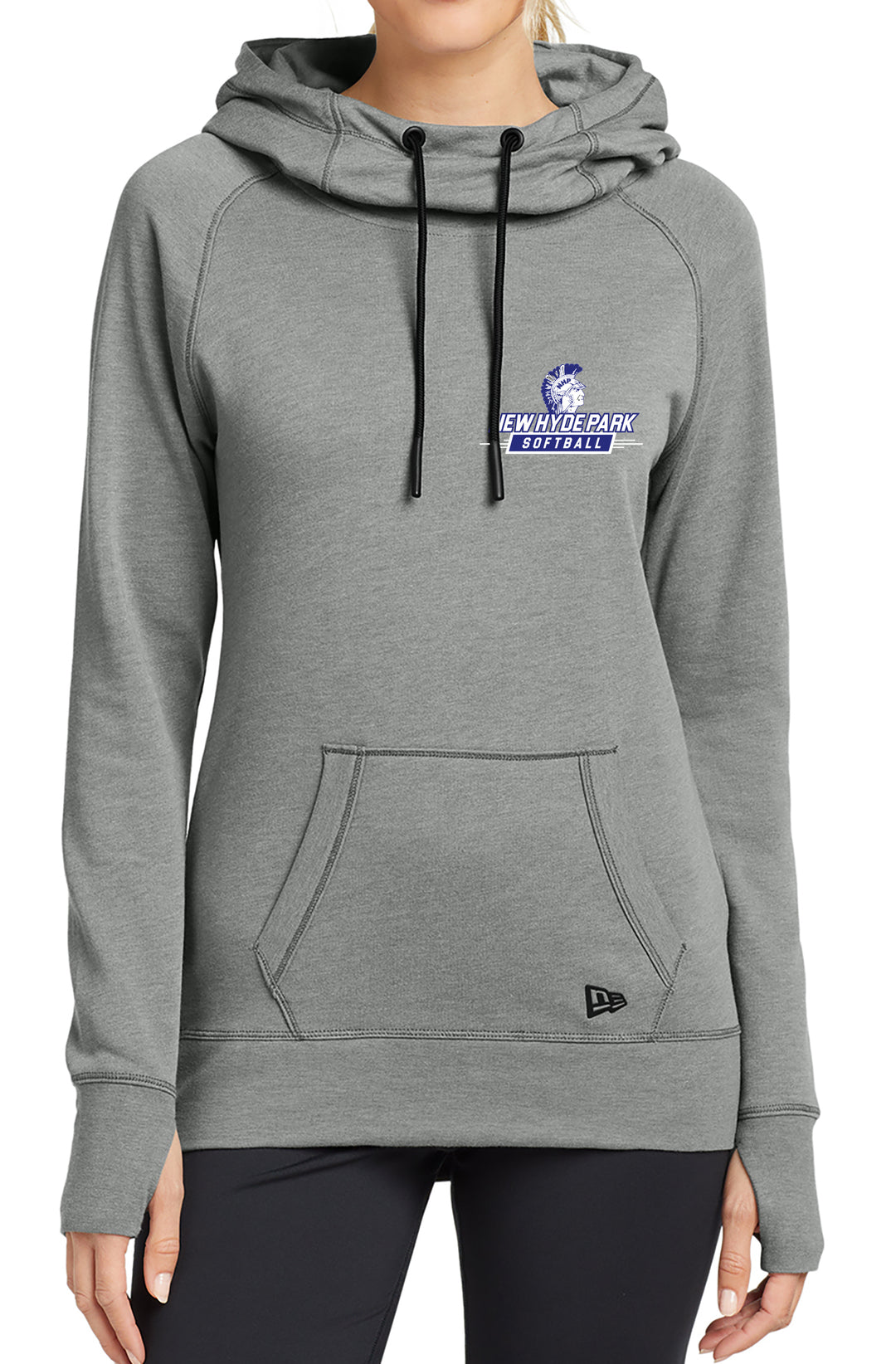 New Hyde Park Softball Diamond Women's New Era Tri-Blend Long Sleeve Hoodie