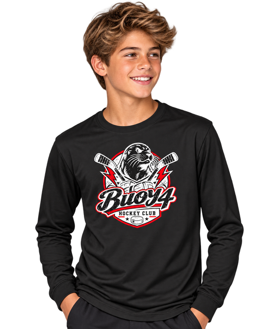 BUOY4 SEAL HOCKEY CLUB LONG SLEEVE GRAPHIC TEE