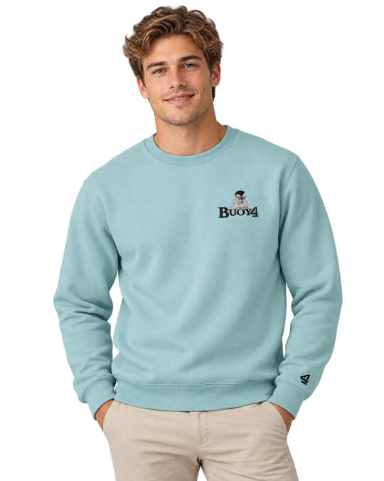 Seal Team 6 The Fighter - aka Clubber Lang - Arctic Blue Embroidered Crewneck