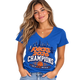 KNICKS CHAMPIONS WOMEN'S V-NECK TSHIRT