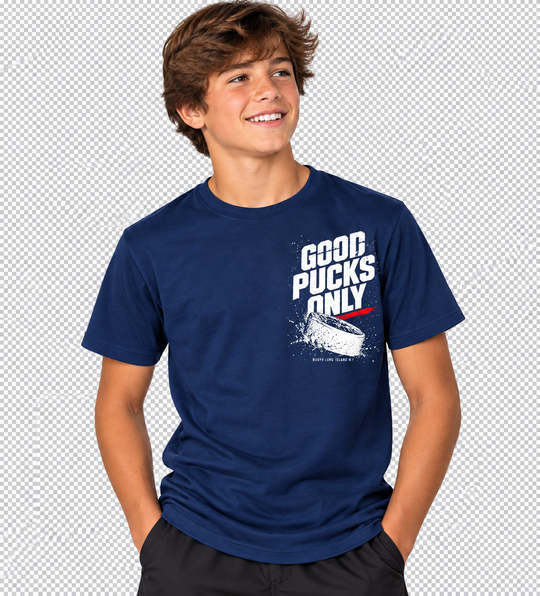 GOOD PUCKS ONLY HOCKEY GRAPHIC TEE