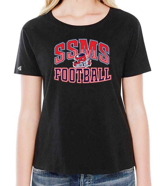 SSMS FOOTBALL Women's Boxy High Low Shirt
