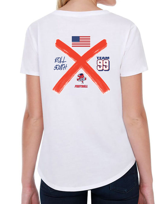 South Side High School Football Women's Boxy High Low Shirt