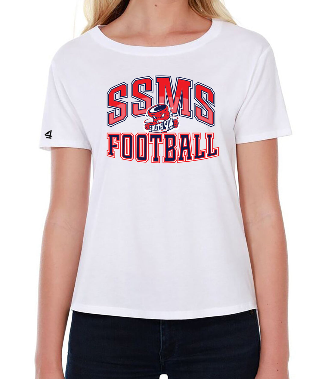 SSMS FOOTBALL Women's Boxy High Low Shirt