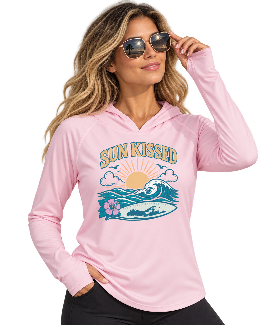 Sun Kissed UPF 50+ Women's Hoodie with Thumbhole