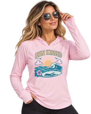 Sun Kissed UPF 50+ Women's Hoodie with Thumbhole