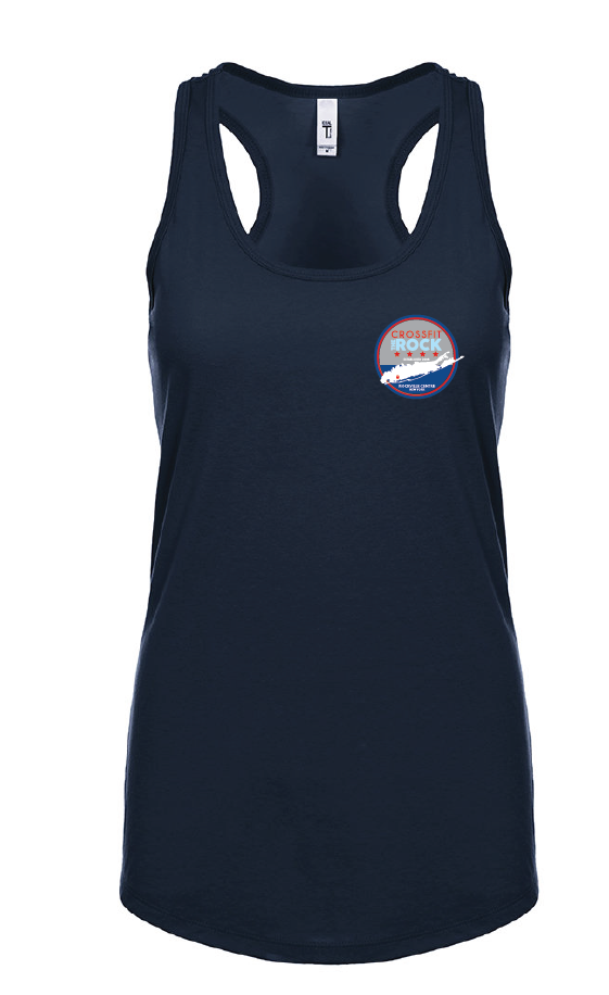 Crossfit the Rock Ladies Racerback Tank Tops