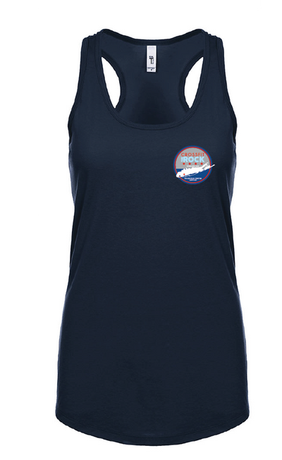 Crossfit the Rock Ladies Racerback Tank Tops