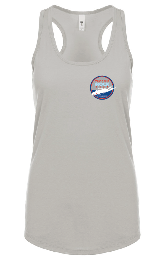 Crossfit the Rock Ladies Racerback Tank Tops