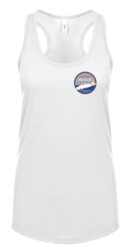 Crossfit the Rock Ladies Racerback Tank Tops