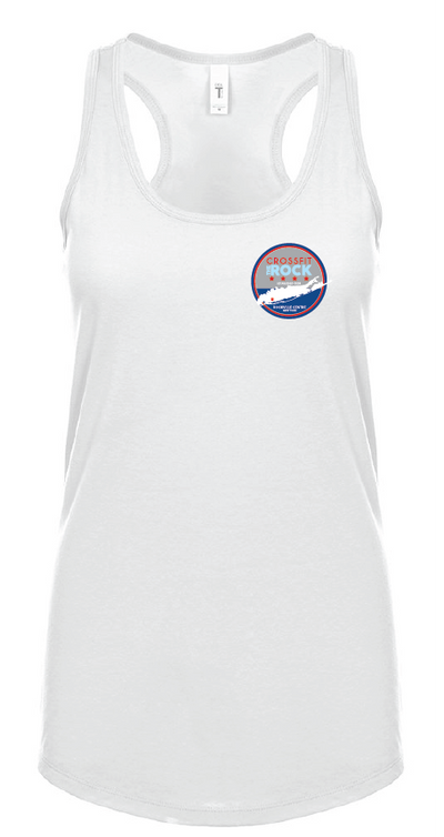 Crossfit the Rock Ladies Racerback Tank Tops