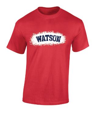 WATSON ELEMENTARY WILDCATS Splatter T-shirt