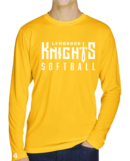 Lynbrook Knights Softball Long Sleeve Performance Tee