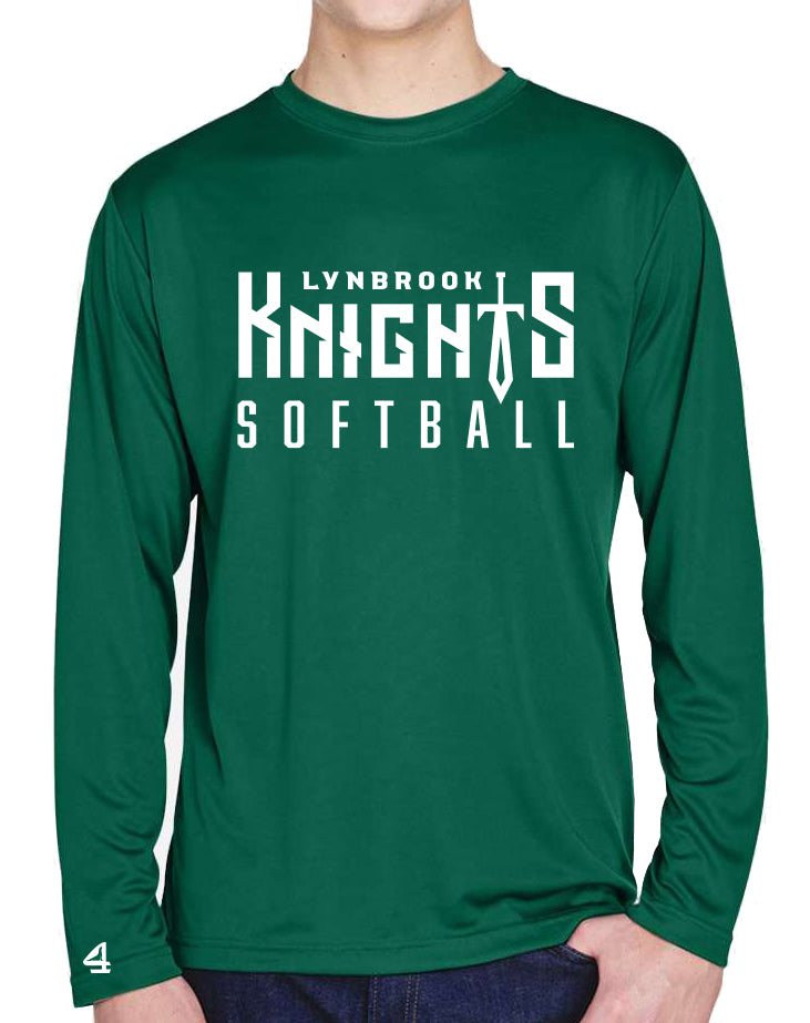 Lynbrook Knights Softball Long Sleeve Performance Tee