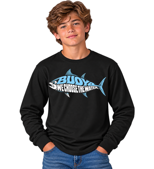 BUOY4 WE CHOOSE THE WATER TUNA LONG SLEEVE GRAPHIC TEE