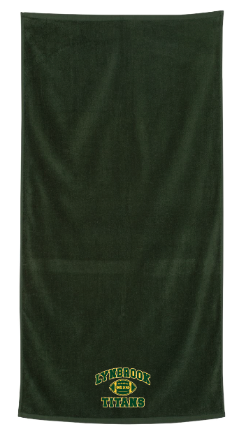 LYNBROOK TITANS FOOTBALL AND CHEER  EMBROIDERED BEACH TOWEL
