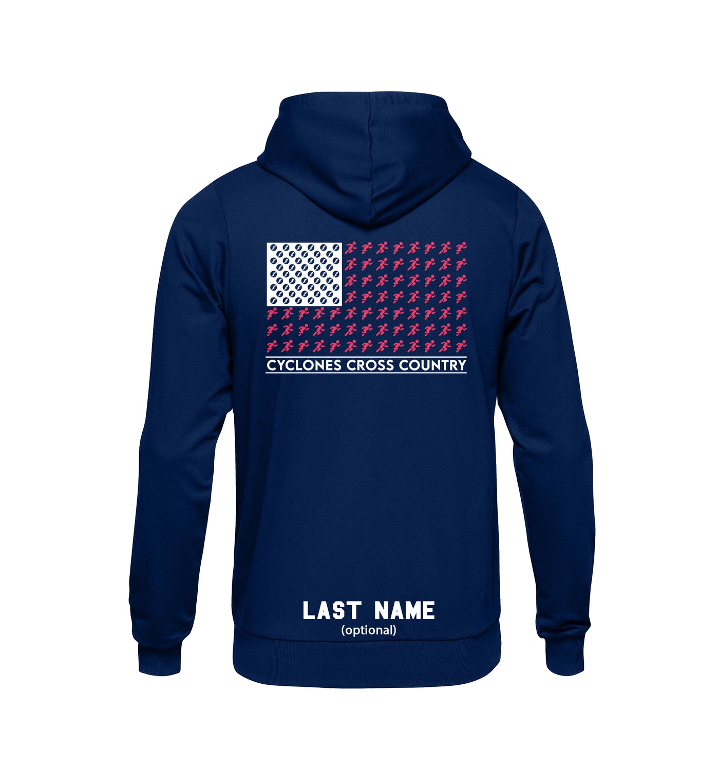 CYCLONES CROSS COUNTRY Flag Hoodie