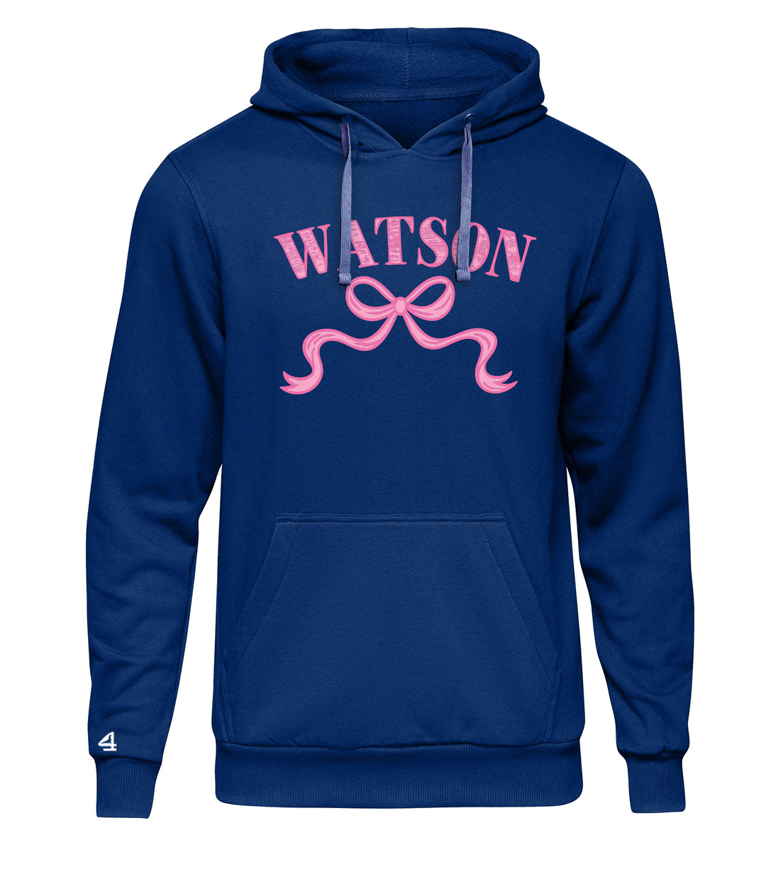 WATSON ELEMENTARY WILDCATS pink Bow Hoodie
