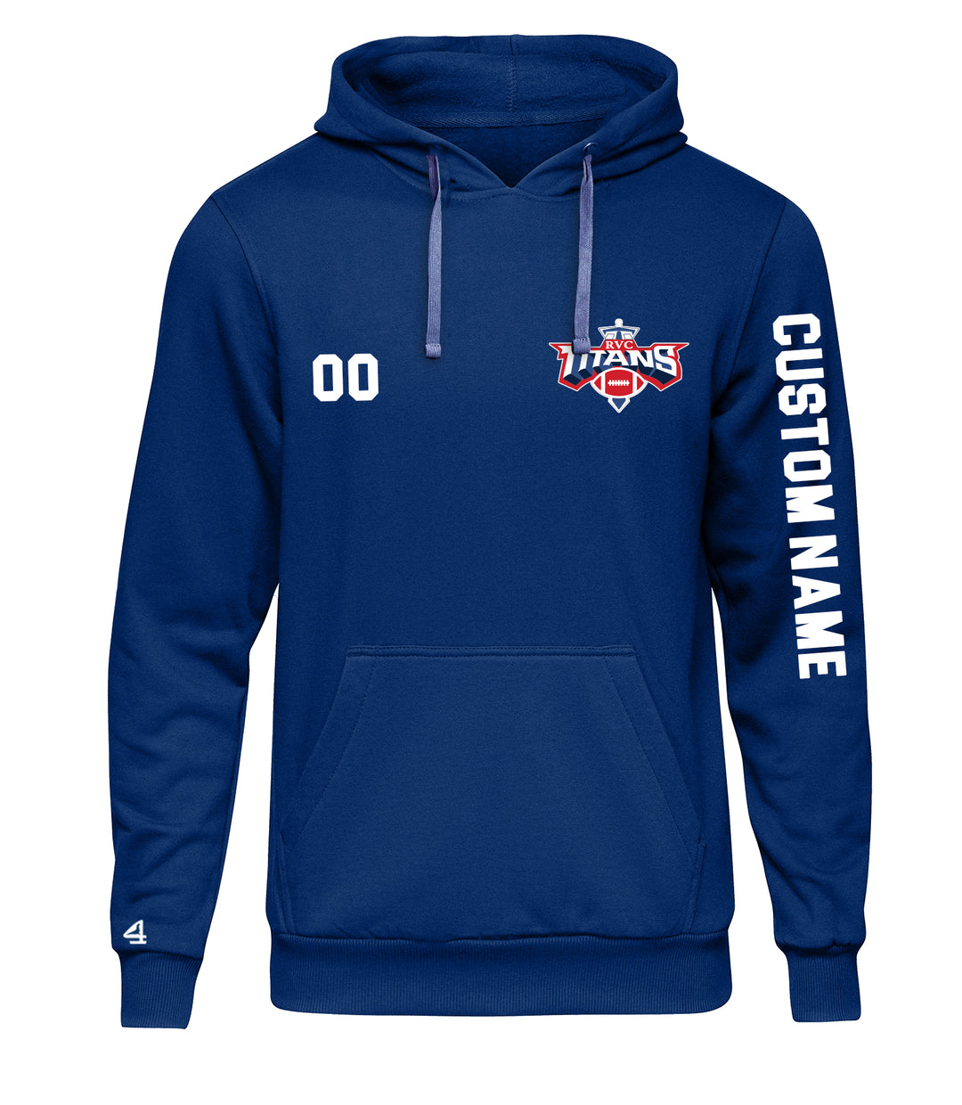 Titans Football Flag Hoodie Design Youth & Adult Size