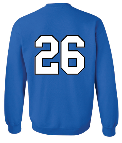 Valley Stream Central Seniors Number Crewneck Sweatshirt