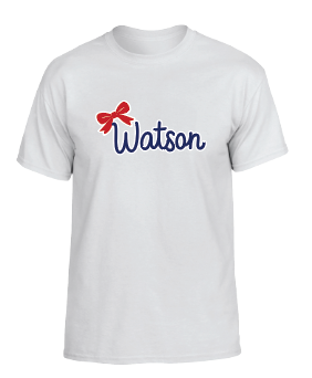 WATSON ELEMENTARY WILDCATS Bow T-shirt