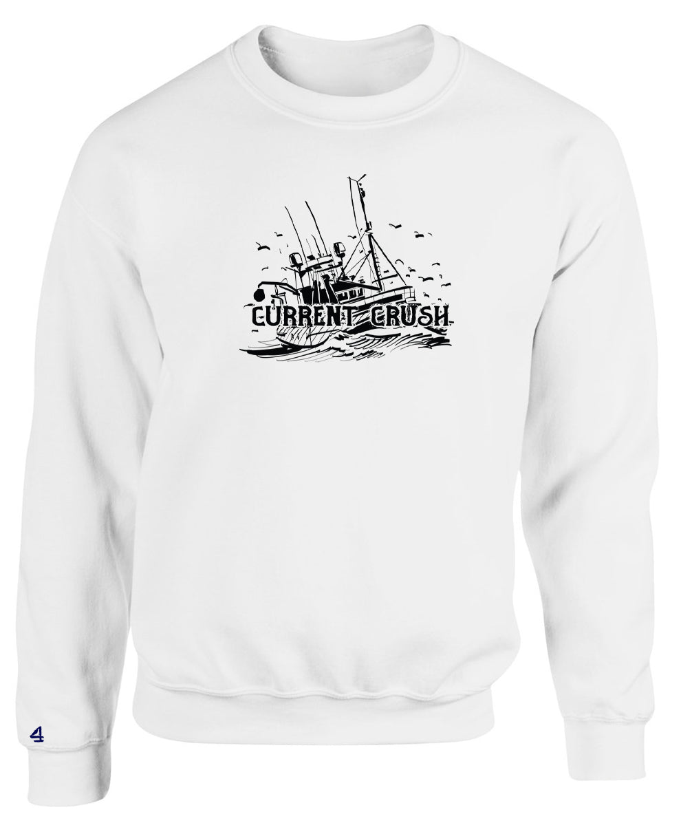 Buoy4 V Day Current Crush Crewneck Sweatshirts