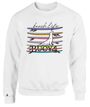 Buoy4 Beach Life Crewneck Sweatshirt