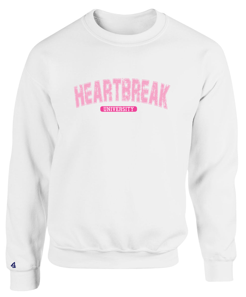 Buoy4 V Day Heart Break University Crewneck Sweatshirts