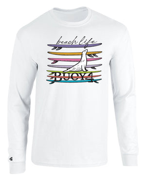 Buoy4 Beach Life Long Sleeve Graphic Tee