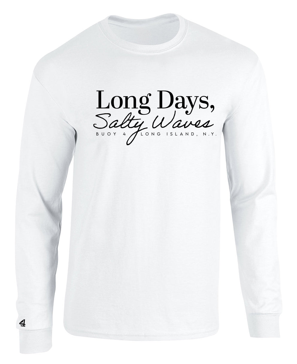 Buoy 4 Long Days Salty Waves Long Sleeve Graphic Tee