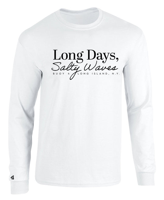 Buoy 4 Long Days Salty Waves Long Sleeve Graphic Tee