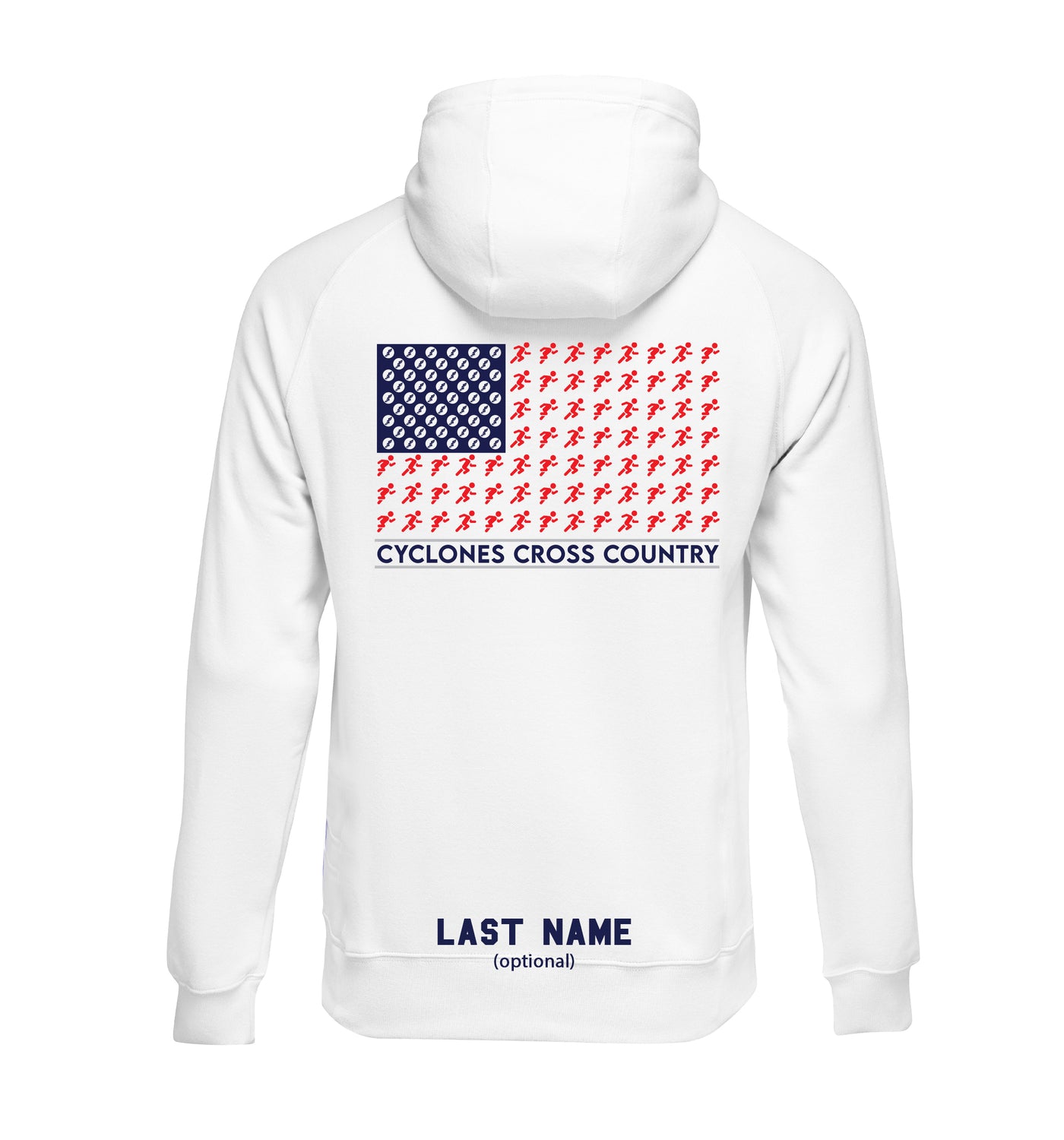 CYCLONES CROSS COUNTRY Flag Hoodie