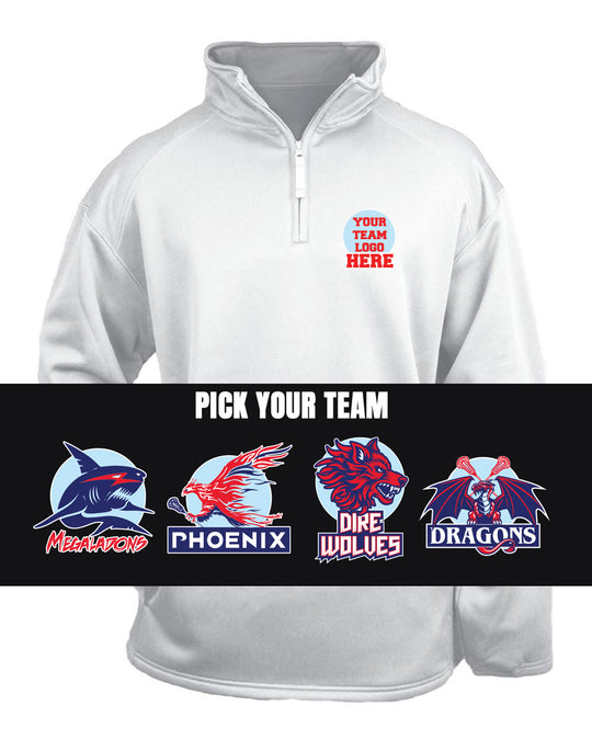 FUTURE LACROSSE Embroidered Performance 1/4 zip