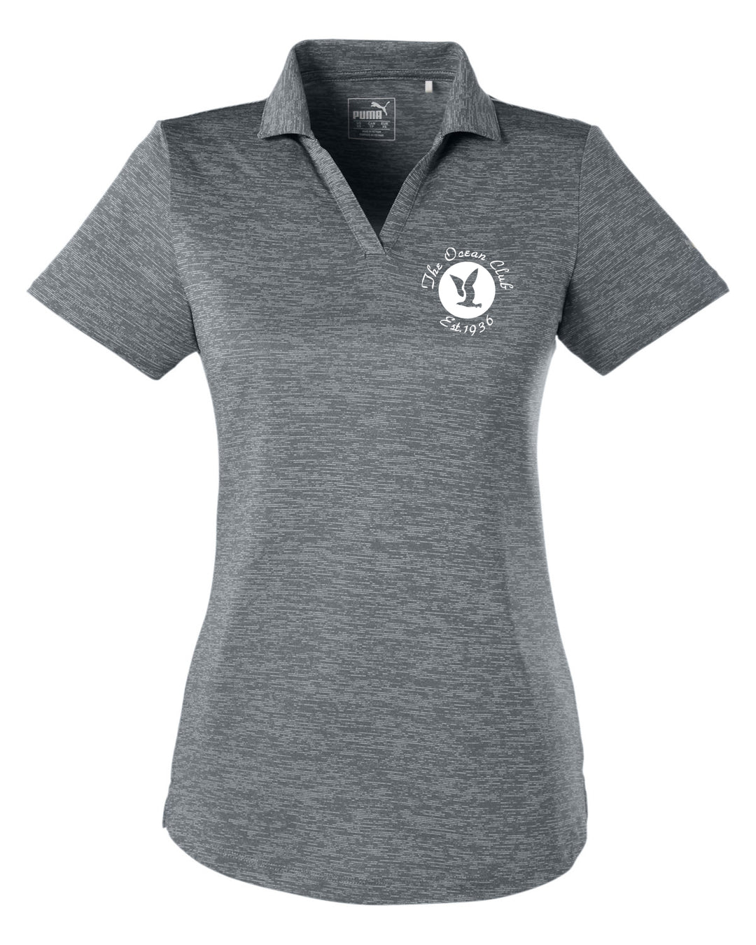 The Ocean Club Embroidered Puma Golf Ladies' Icon Heather Polo