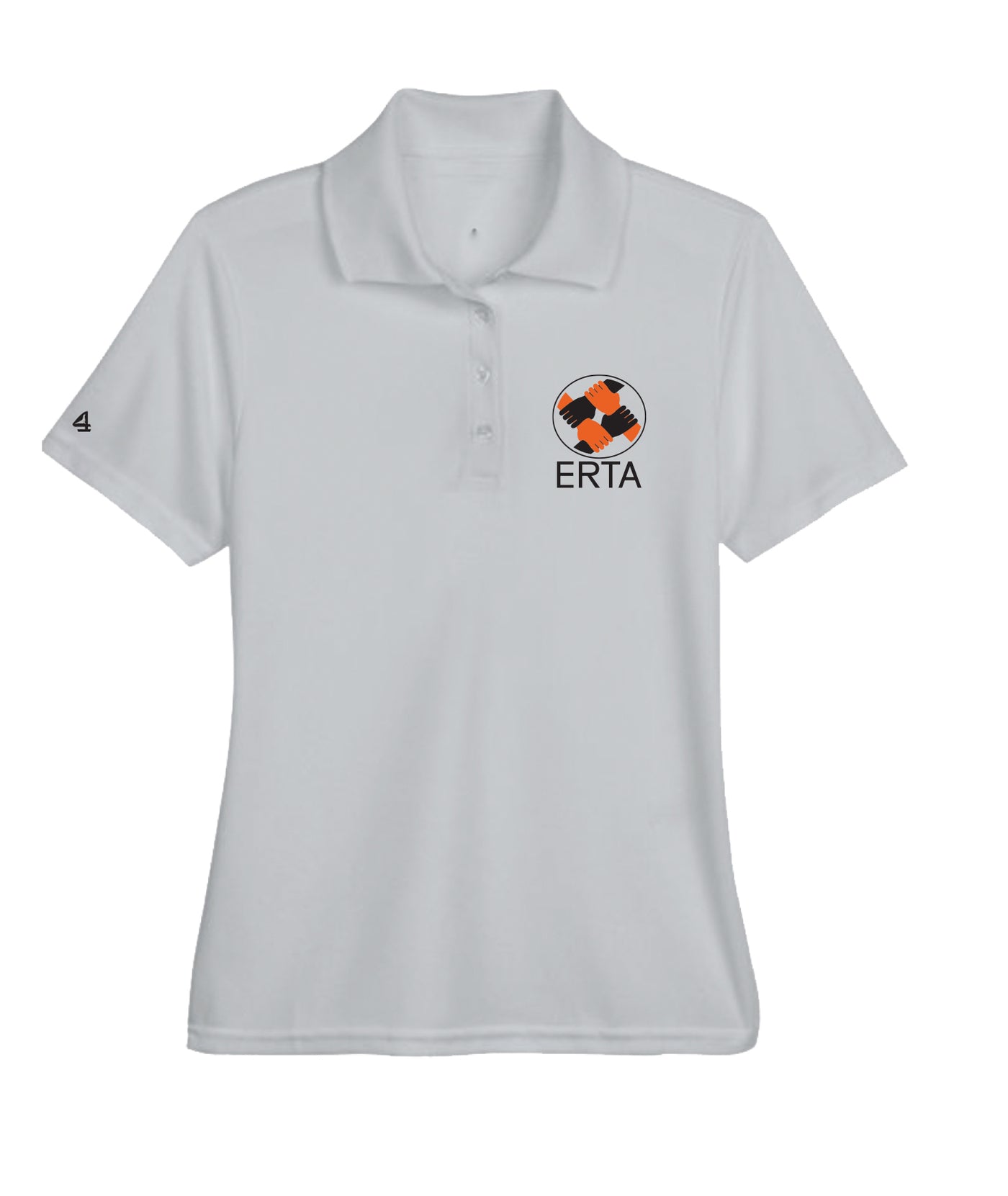 East Rockaway Teachers Association hands logo Womens Embroidered Polo