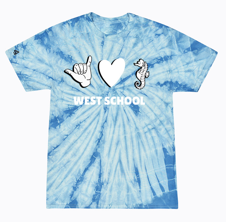 West School Elementary Tie Dye SS T-shirt