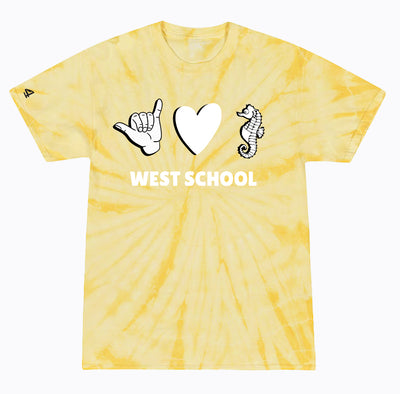 West School Elementary Tie Dye SS T-shirt