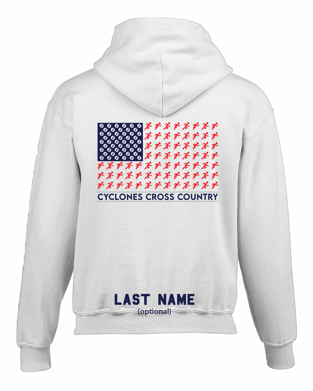 CYCLONES CROSS COUNTRY Flag Hoodie