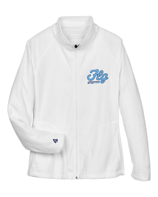 FLG Lacrosse Script ladies embroidered fleece jacket