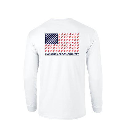 CYCLONES CROSS COUNTRY Flag Long-sleeve shirt