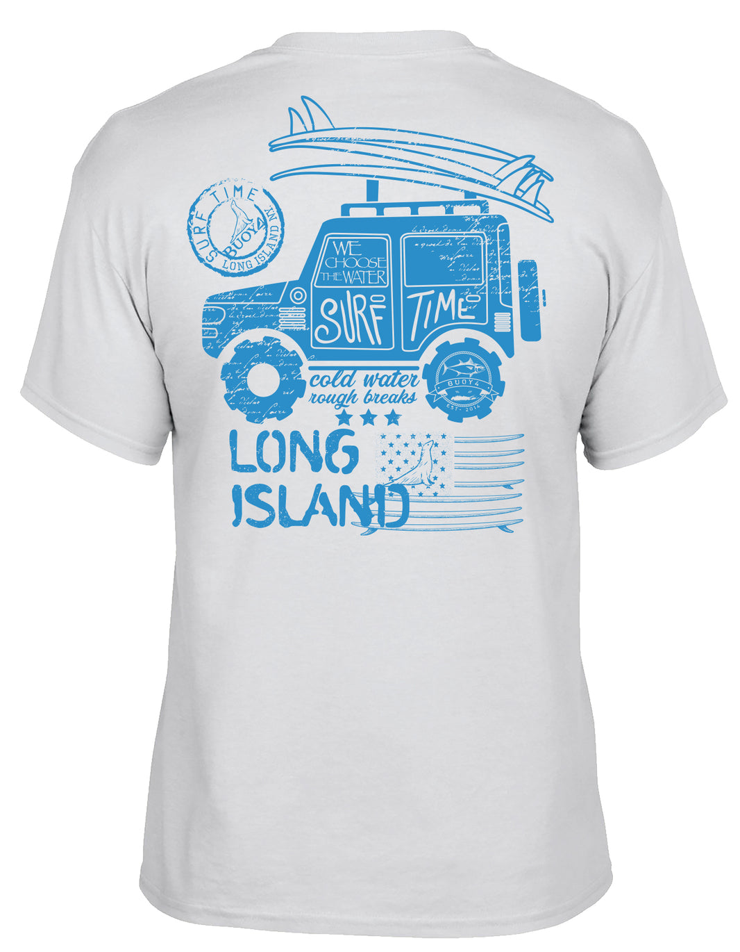 Buoy4 Long Island Surf Short Sleeve Graphic Tee