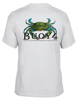Buoy4 Blue Claw Crab Short Sleeve Graphic Tee