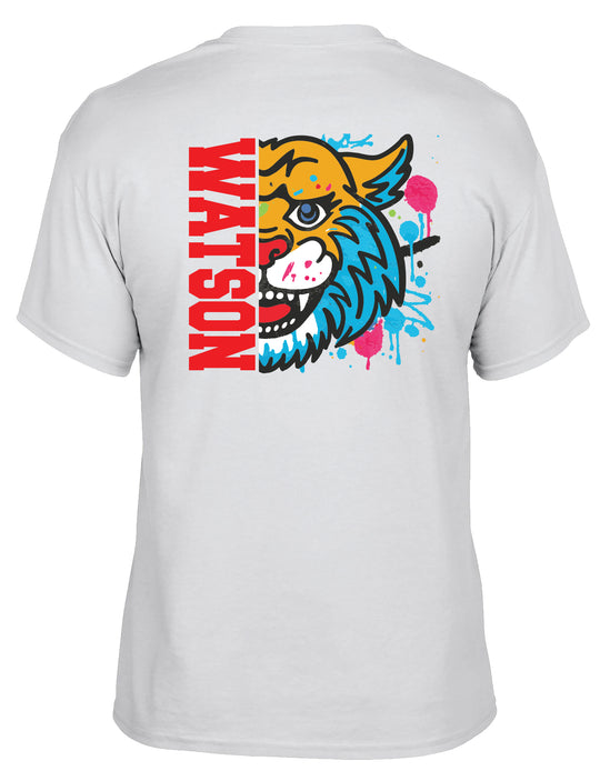 WATSON ELEMENTARY WILDCATS Color Splash SS Tshirt